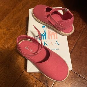 Pink toddler espadrille sandals
